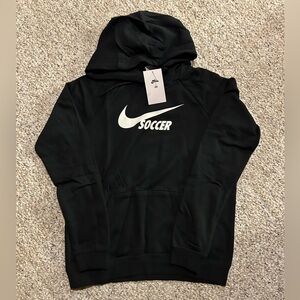 New Nike Women's Black Soccer Hoodie - Size S NWT
